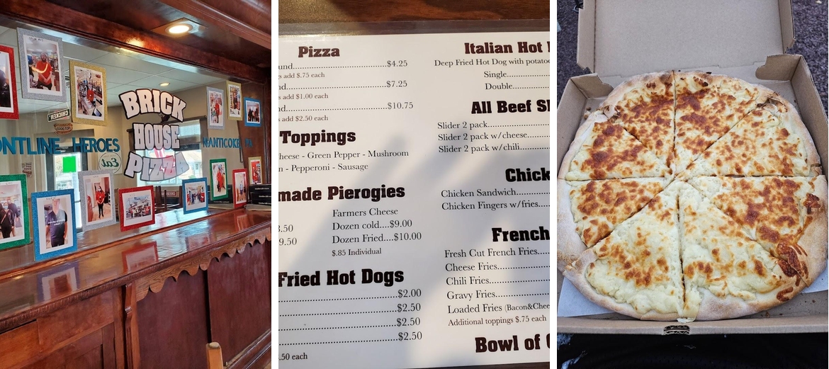 Brick House Pizza Menu