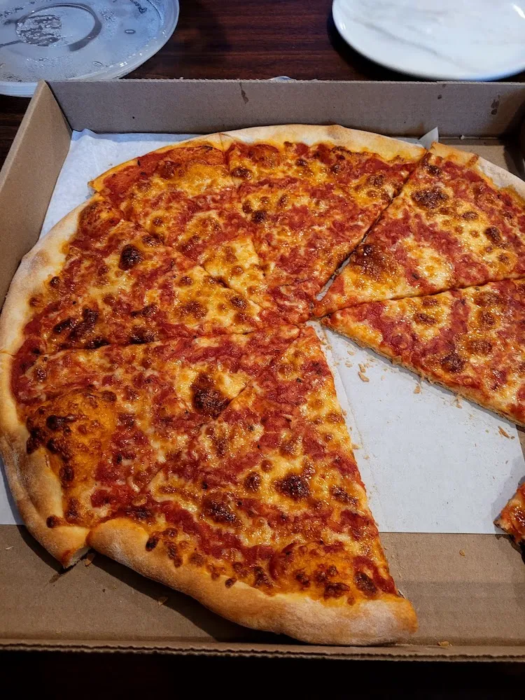 Half Bacon Half Plain Cheese Pizza